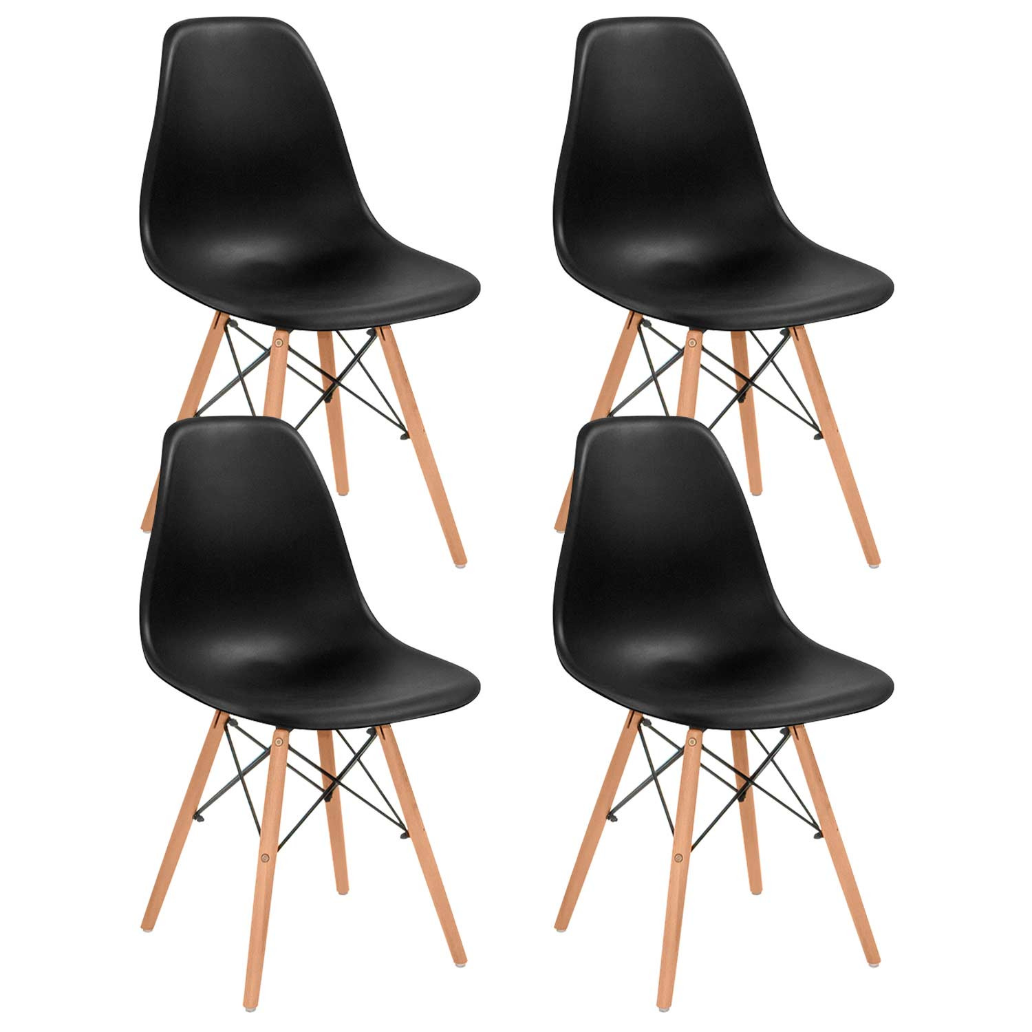 Pack 4 Sillas de Comedor Estilo Nórdico Sixa 81x50,5x46,5cm Thinia Home Sillas Comedor Nórdicas 1